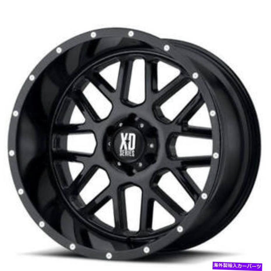 ホイール　４本セット （4）20x12 XDホイールXD820グレネードグロスブラックオフロードリム（B44） (4) 20x12 XD Wheels XD820 Grenade Gloss Black Off Road Rims (B44)【並行輸入品】