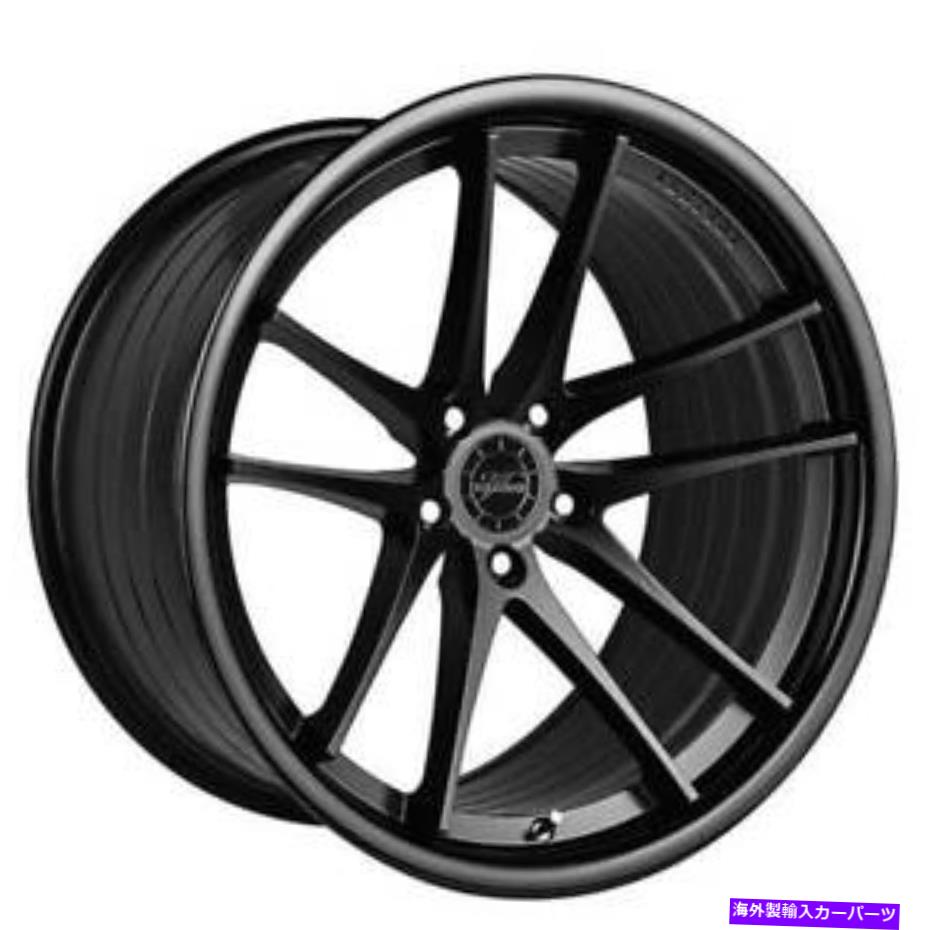 ホイール　４本セット （4）20 "ずらされためまいホイールrfs1.5グロスブラックリップ付きマットブラック（B30） (4) 20" Staggered Vertini Wheels RFS1.5 Matte Black with Gloss Black Lip (B30)【並行輸入品】｜Us Custom Parts Shop USDM