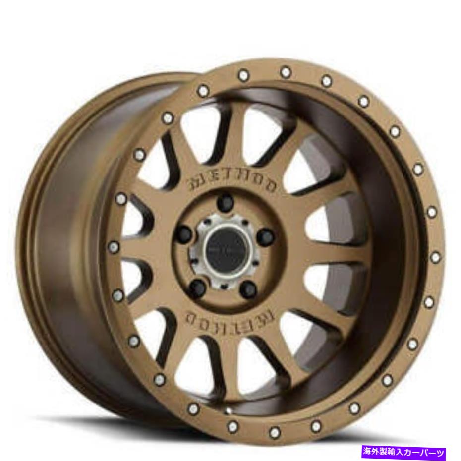 ホイール　４本セット （4）20x10メソッドホイールMR605 NVブロンズオフロードリム（B3） (4) 20x10 Method Wheels MR605 NV Bronze Off Road Rims (B3)【並行輸入品】