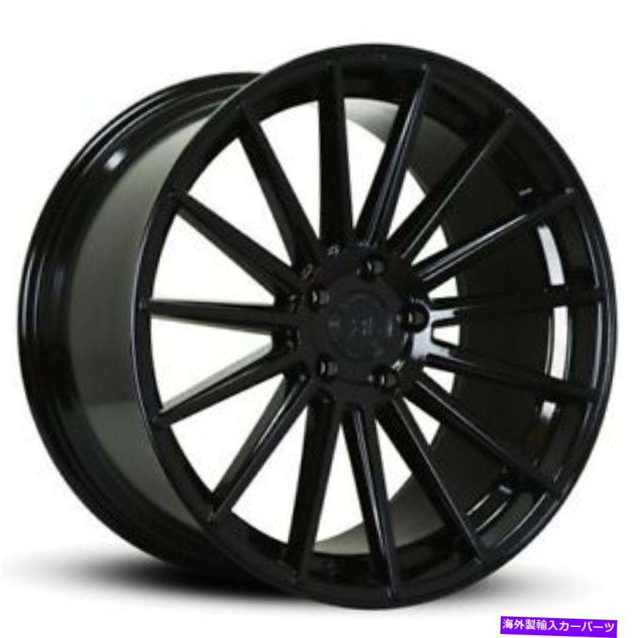 ホイール 4本セット (4)22 "スティガードロードフォースホイールRF15グロスブラックリム(B14) (4) 22" Staggered Road Force Wheels RF15 Gloss Black Rims (B14)【並行輸入品】|Us Custom Parts Shop USDM