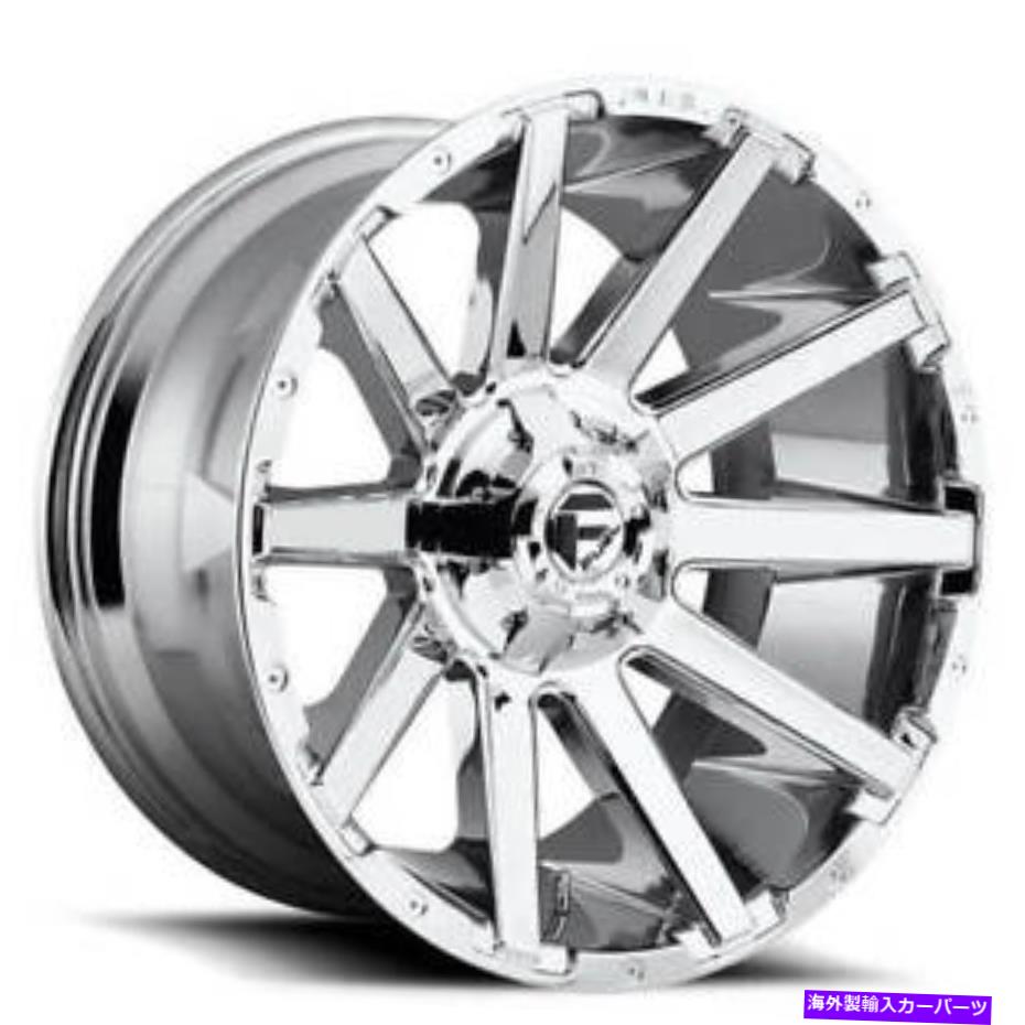 ホイール　４本セット （4）20x9燃料ホイールD614コントラクロムオフロードリム（B46） (4) 20x9 Fuel Wheels D614 Contra Chrome Off Road Rims (B46)【並行輸入品】