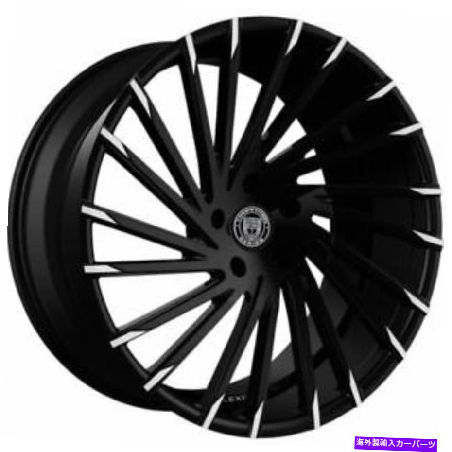 ホイール　４本セット （4）22 "Lexani WheelsレイスブラックWマシンのヒントリム（B41） (4) 22" Lexani Wheels Wraith Black W Machine Tips Rims (B41)【並行輸入品】｜Us Custom Parts Shop USDM