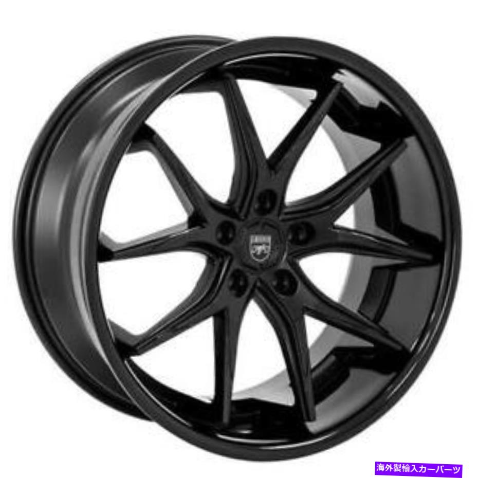 ホイール　４本セット （4）20 "ずらされたレクサニホイールr-Twelveサテンブラックセンターリム（B45） (4) 20" Staggered Lexani Wheels R-Twelve Satin Black Center Rims (B45)【並行輸入品】｜Us Custom Parts Shop USDM