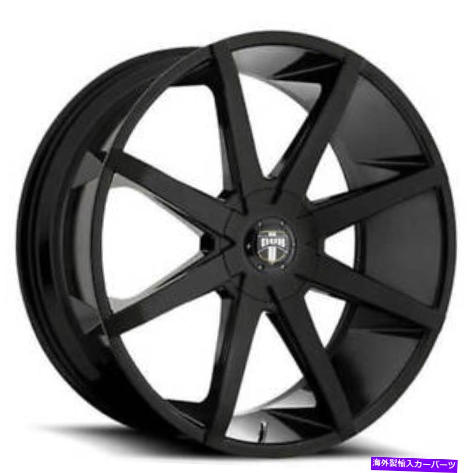 ホイール　４本セット （4）24 "ダブホイールプッシュS110グロスブラックリム（B41） (4) 24" Dub Wheels Push S110 Gloss Black Rims(B41)【並行輸入品】｜Us Custom Parts Shop USDM