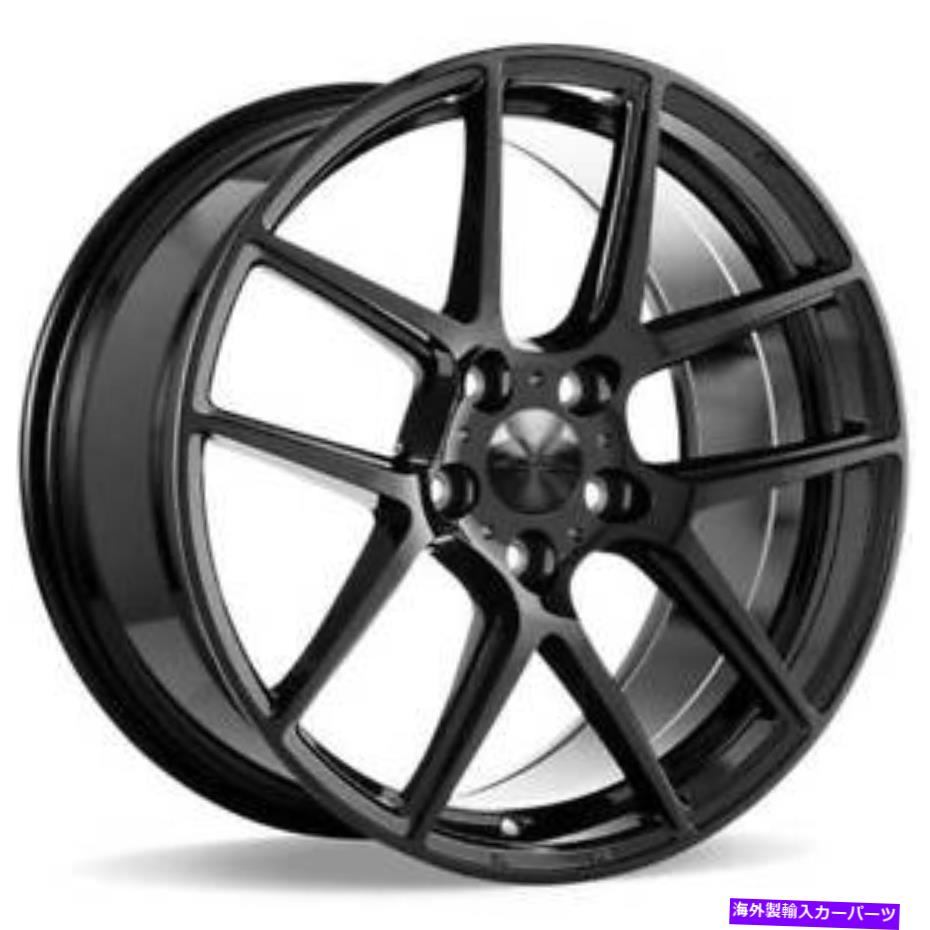 ホイール　４本セット （4）19/20 "スティガードエースアロイホイールaff02グロスピアノブラックリム（B41） (4) 19/20" Staggered Ace Alloy Wheels AFF02 Gloss Piano Black Rims(B41)【並行輸入品】｜Us Custom Parts Shop USDM