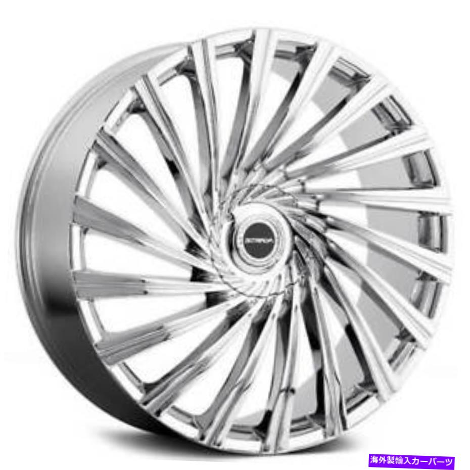 ホイール　４本セット （4）24 "StradaWheels Tornado Chrome Rims（B41） (4) 24" Strada Wheels Tornado Chrome Rims(B41)【並行輸入品】｜Us Custom Parts Shop USDM