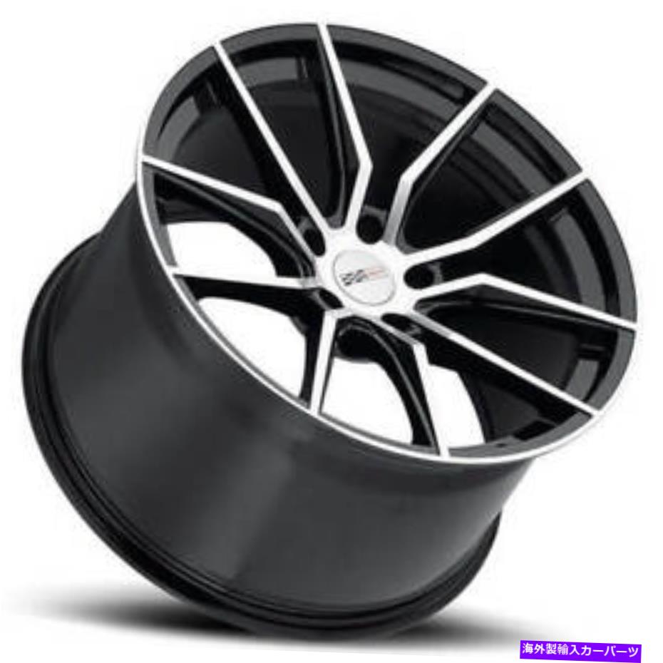 ホイール 4本セット (4)20 "スティガードクレイホイールスパイダーブラックリムフィットコルベット(B2) (4) 20" Staggered Cray Wheels Spider Black Rims fit Corvette (B2)【並行輸入品】|Us Custom Parts Shop USDM