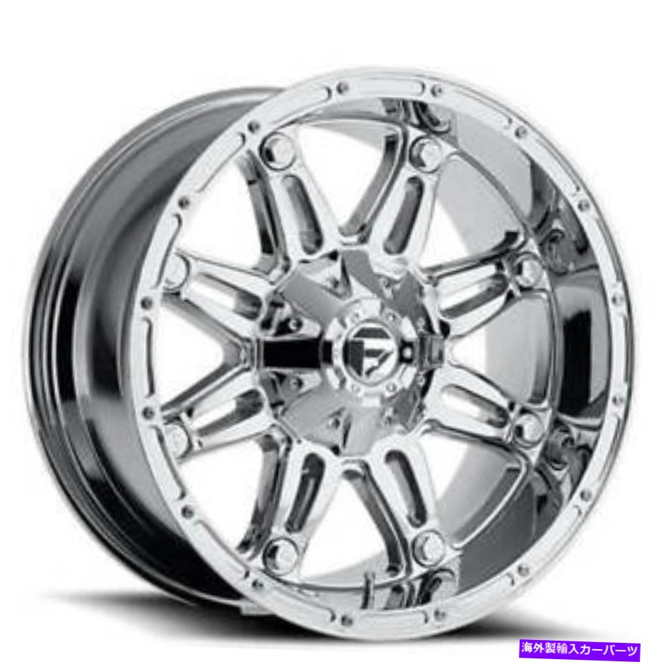 ホイール　４本セット （4）22x12燃料ホイールd530ロードリムオフオフの人質クロム（B41） (4) 22x12 Fuel Wheels D530 Hostage Chrome Off Road Rims (B41)【並行輸入品】
