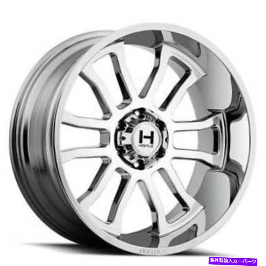 ホイール　４本セット （4）22x10敵対的ホイールH107ガントレットアーマーメッキ（Chrome）道路から離れたところ（B5） (4) 22x10 Hostile Wheels H107 Gauntlet Armor Plated (Chrome) Off Road(B5)【並行輸入品】