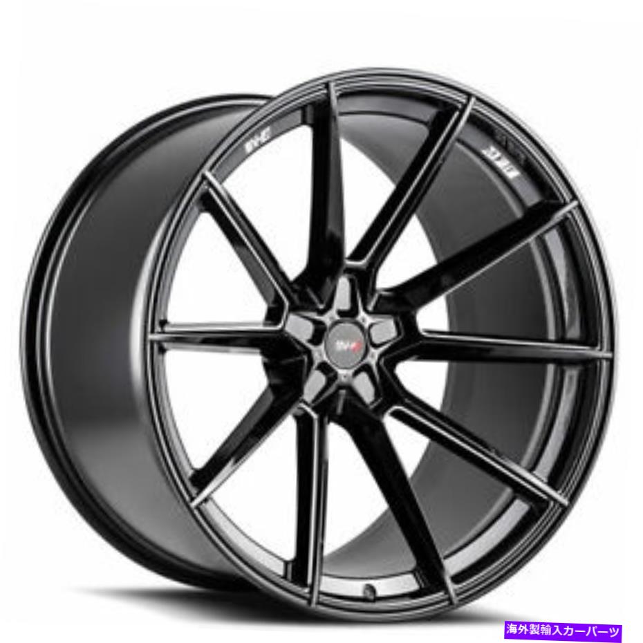 ホイール　４本セット （4）20x10/20x11 Staggered SaviniホイールSV-F4 GLOSS BLACK MILLED RIMS（B15） (4) 20x10/20x11 Staggered Savini Wheels SV-F4 Gloss Black Milled Rims (B15)【並行輸入品】