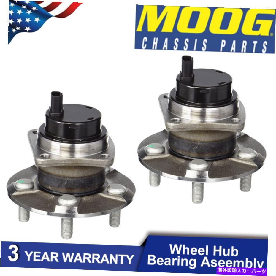 Wheel Hub Bearing 2×MOOG後輪ベアリング＆ハブフィットトヨタカローラプリウス2004-09ポンティアックバイブFWD 2× MOOG REAR Wheel Bearing&Hub fit Toyota Corolla Prius 2004-09 Pontiac Vibe FWD【並行輸入品】