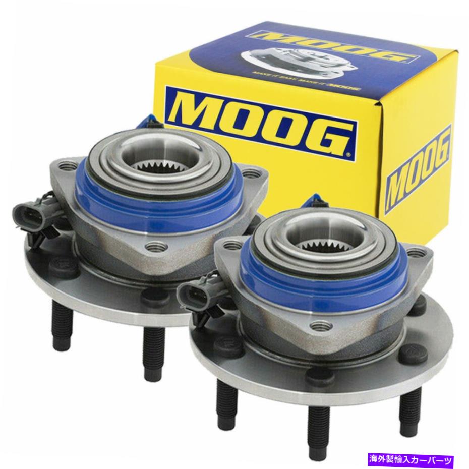 Wheel Hub Bearing ポンティアックモンタナ土星リレー用のムーグフロントホイールベアリングとハブアセンブリペア Moog Front Wheel Bearing and Hub Assembly Pair For Pontiac Montana Saturn Relay【並行輸入品】