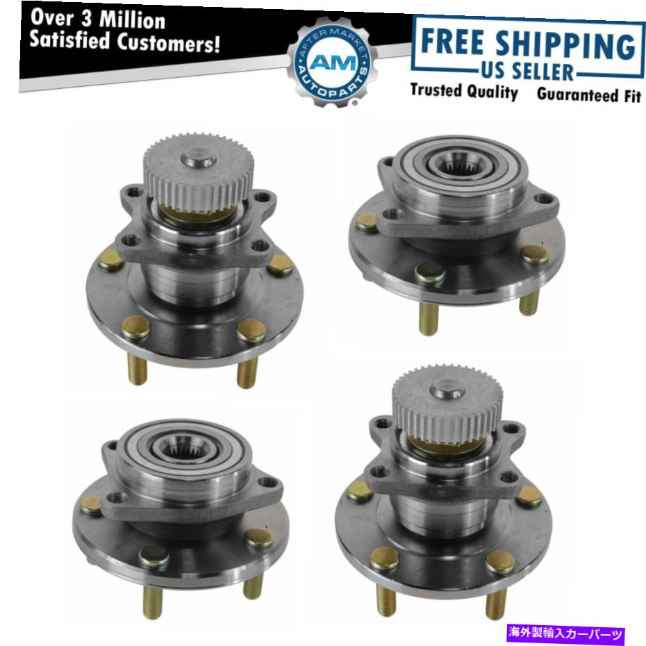 Wheel Hub Bearing クライスラーダッジドッジイーグル三菱のための4の前＆後輪ハブベアリングセット Front & Rear Wheel Hub Bearings Set of 4 For Chrysler Dodge Eagle Mitsubishi【並行輸入品】