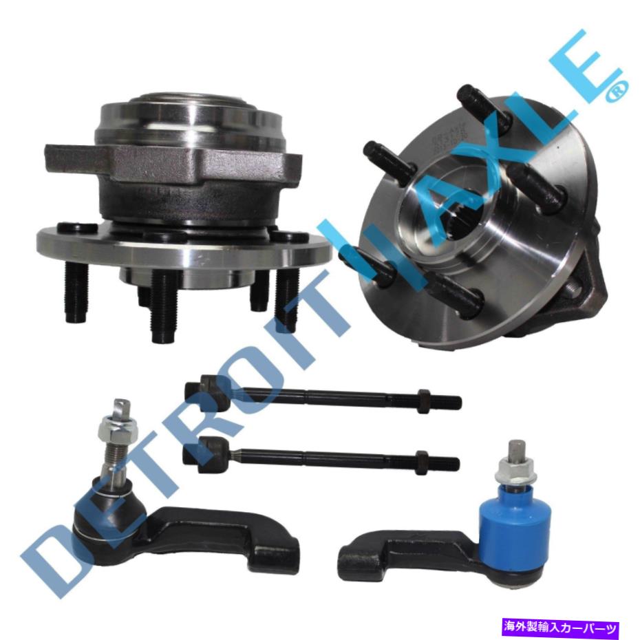 Wheel Hub Bearing 2002年2003年2004年のジープリバティのフロントホイールベアリングハブインナーとアウタータイロッド Front Wheel Bearing Hub Inner & Outer Tie Rod for 2002 2003 2004 Jeep Liberty【並行輸入品】