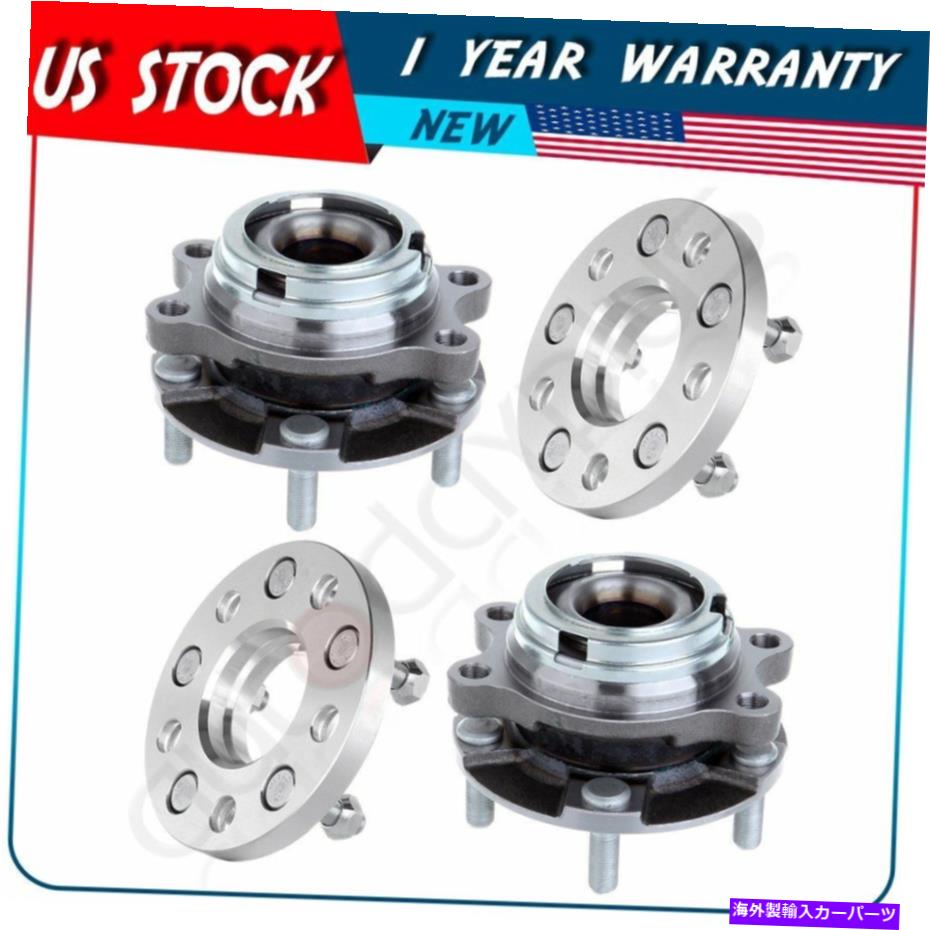 Wheel Hub Bearing 2前輪ハブベアリング＆5x114.3 12x1.25 66.1mm 15mmホイールスペーサーアダプター 2 Front Wheel Hub Bearing&5x114.3 12x1.25 66.1mm 15mm Wheel Spacers Adapters【並行輸入品】