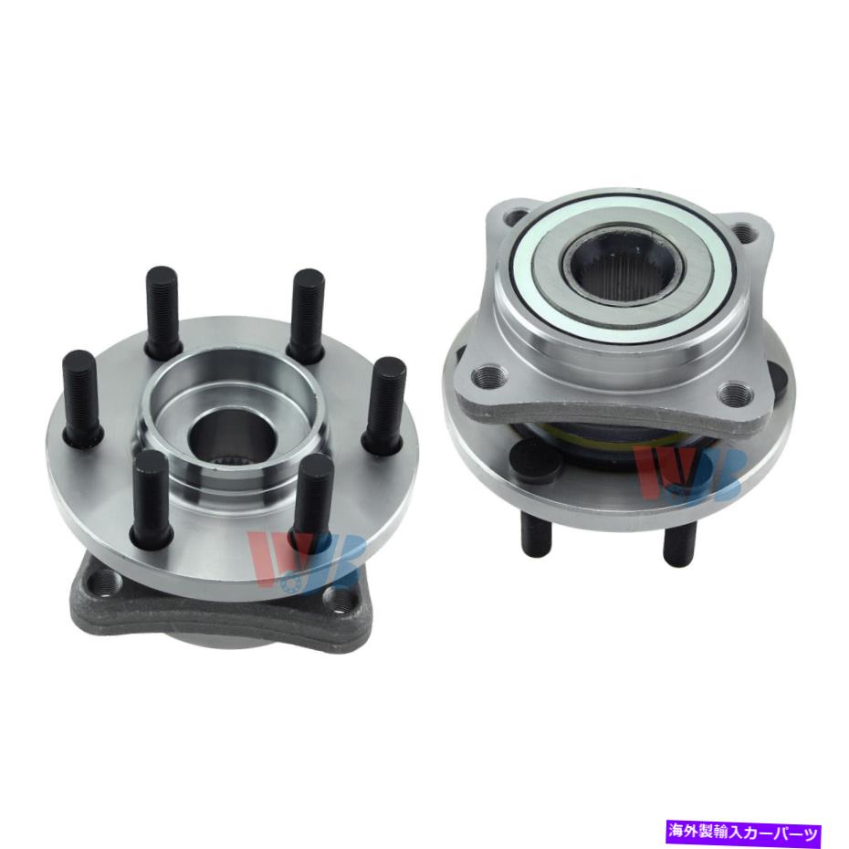 Wheel Hub Bearing ダッジダコタ4WDバイパーピックアップ6スタッド用の2つの前輪ハブベアリングアセンブリ 2 Front Wheel Hub Bearing Assembly For Dodge Dakota 4WD Viper Pickup 6 Studs【並行輸入品】