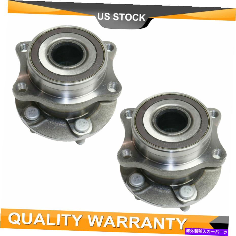 Wheel Hub Bearing 2PCSリアホイールベアリング＆2010年2011年2012年-2014スバルフォレスターアウトバック 2PCS Rear Wheel Bearing & Hub For 2010 2011 2012 - 2014 Subaru Forester Outback【並行輸入品】