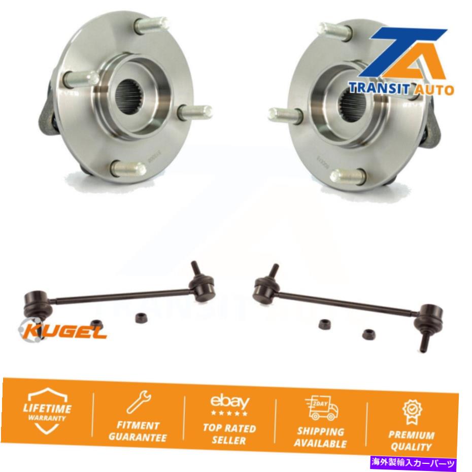 Wheel Hub Bearing 2007-2011のフロントハブベアリングアセンブリとリンクキット日産Versa非ABS Front Hub Bearing Assembly And Link Kit For 2007-2011 Nissan Versa Non-ABS【並行輸入品】