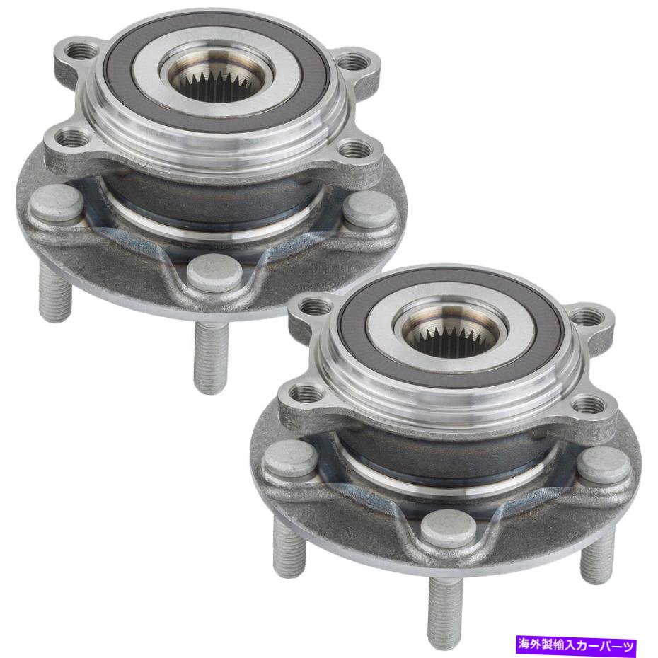 Wheel Hub Bearing 2018年14-2018マツダ3 16-20 CX-3フロント左＆右ホイールベアリングハブアセンブリCA For 14-2018 Mazda 3 16-20 CX-3 Front Left & Right Wheel Bearing Hub Assembly CA【並行輸入品】
