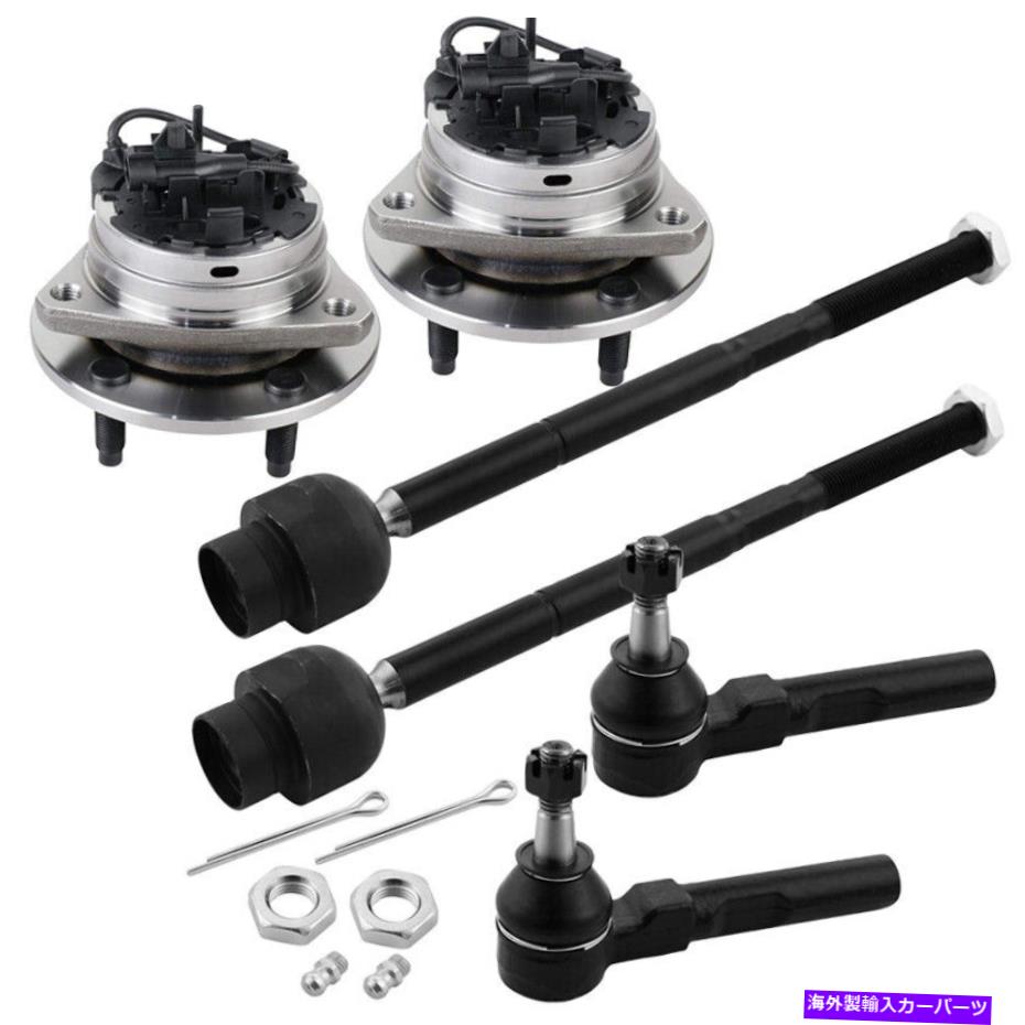 Wheel Hub Bearing 6x前輪ハブベアリング +シボレーマリブ2004 2005 2006-12のタイロッドエンド 6X Front Wheel Hub Bearings + Tie Rod End for Chevrolet Malibu 2004 2005 2006-12【並行輸入品】