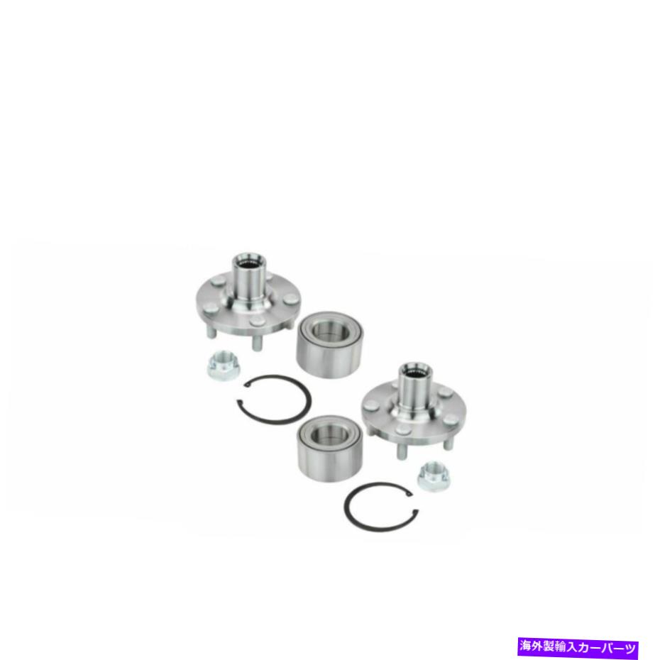 Wheel Hub Bearing 2000年から2019年のポンティアックトヨタのホイールベアリングとハブフロントペア Wheel Bearing and Hub Front pair For 2000-2019 Pontiac Toyota【並行輸入品】