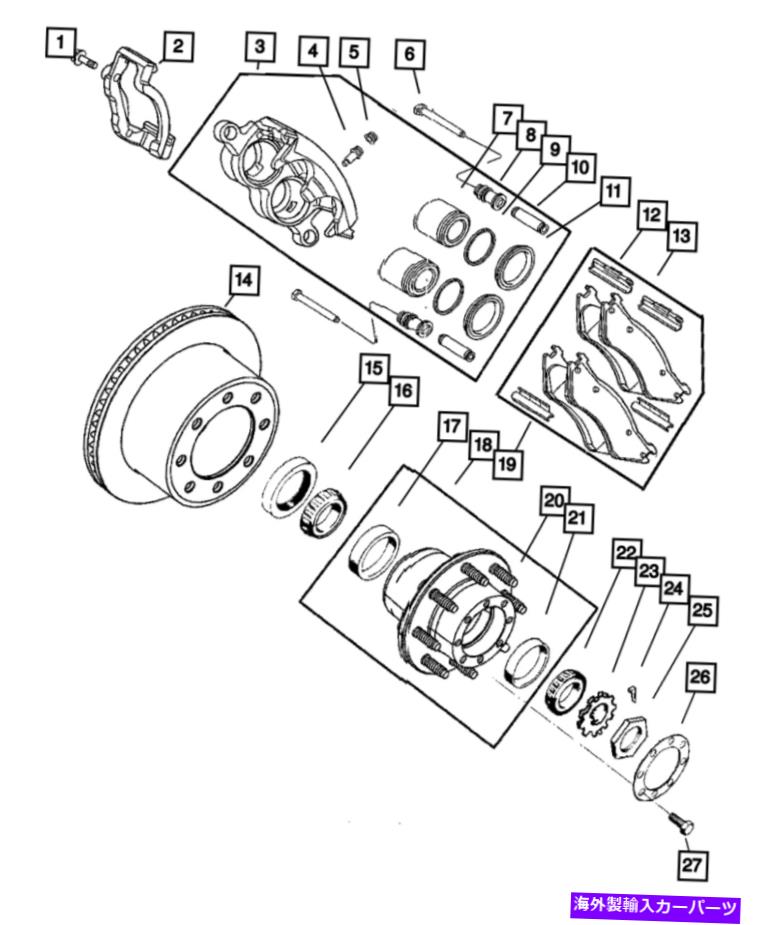 Wheel Hub Bearing 本物のモーパーホイールベアリング5086774AA Genuine Mopar Wheel Bearing 5086774AA【並行輸入品】