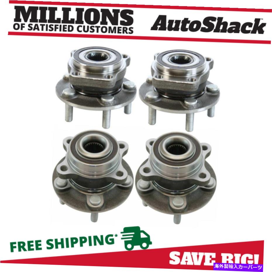 Wheel Hub Bearing Subaru Forester 2012-2014 Imprezaの前後のハブベアリングセット4 Front and Rear Wheel Hub Bearings Set of 4 for Subaru Forester 2012-2014 Impreza【並行輸入品】