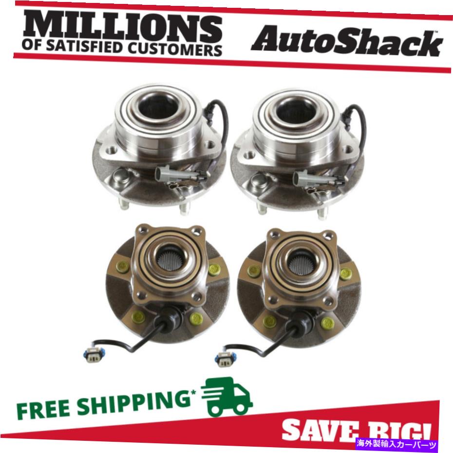 Wheel Hub Bearing 土星vueシボレーequinox 3.5L v6の前後のハブベアリングセット4 Front and Rear Wheel Hub Bearings Set of 4 for Saturn Vue Chevy Equinox 3.5L V6【並行輸入品】
