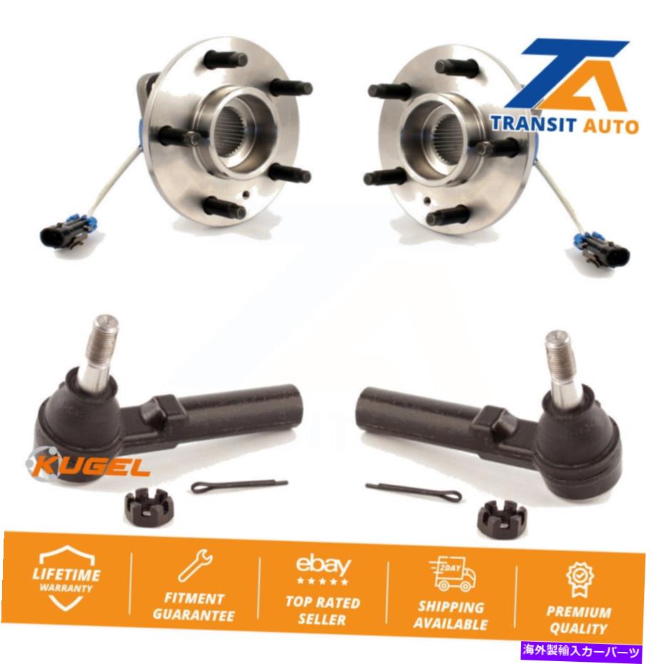 Wheel Hub Bearing シボレーインパラビュイックセンチュリーポンティアック用のフロントホイールベアリングとタイロッドエンドキット Front Wheel Bearing & Tie Rod End Kit For Chevrolet Impala Buick Century Pontiac【並行輸入品】