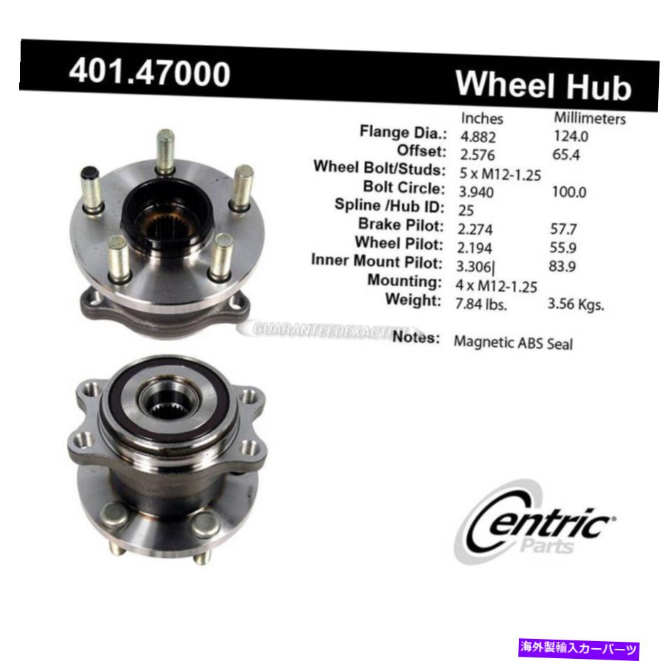 Wheel Hub Bearing 中心部品車軸ベアリングとハブアセンブリ401.47000 bpf Centric Parts Axle Bearing and Hub Assembly 401.47000 BPF【並行輸入品】