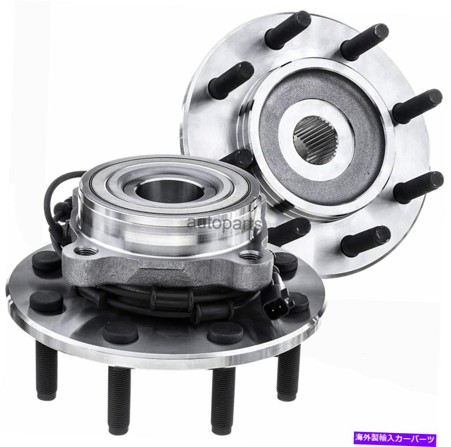 Wheel Hub Bearing 4WDペアフロントホイールベアリングハブダッジラム1500 2500 3500 8ラグW/ABS 17 4WD Pair Front Wheel Bearing Hub For Dodge Ram 1500 2500 3500 8 Lug W/ABS 17【並行輸入品】
