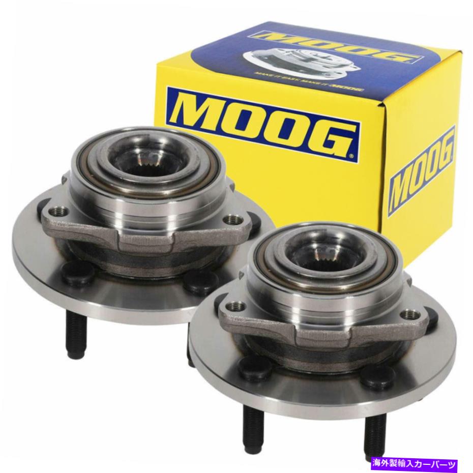 Wheel Hub Bearing 2005年から2010年のダッジダコタのムーグフロントホイールベアリングとハブアセンブリペア Moog Front Wheel Bearing and Hub Assembly Pair For 2005-2010 Dodge Dakota【並行輸入品】