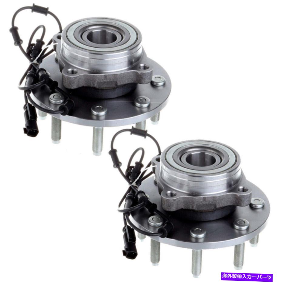 Wheel Hub Bearing ペアフロントホイールベアリングハブ2006-2008ダッジラム1500 2500 3500 4WD 8ラグ Pair Front Wheel Bearing Hub for 2006-2008 Dodge Ram 1500 2500 3500 4WD 8-LUGS【並行輸入品】