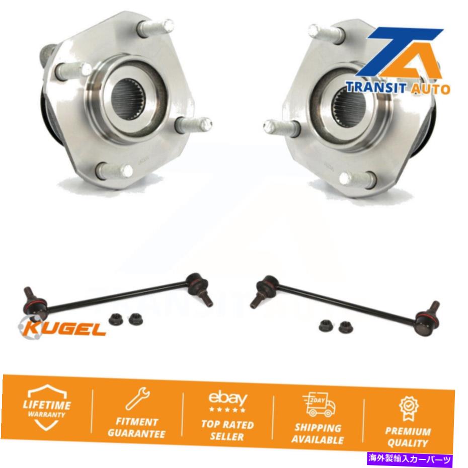 Wheel Hub Bearing 2007年から2012年の日産セントラ2.0Lのフロントハブベアリングアセンブリとリンクキット Front Hub Bearing Assembly And Link Kit For 2007-2012 Nissan Sentra 2.0L【並行輸入品】