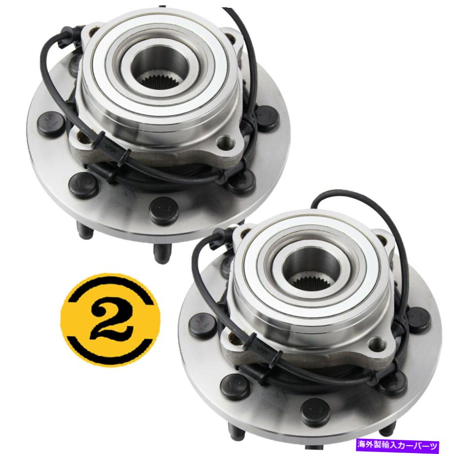 Wheel Hub Bearing 2003年から2005年のダッジRAM 2500 3500 4x4 G6の2つの前輪ハブベアリングアセンブリ 2 Front Wheel Hub Bearing Assembly for 2003 - 2005 Dodge Ram 2500 3500 4x4 g6【並行輸入品】