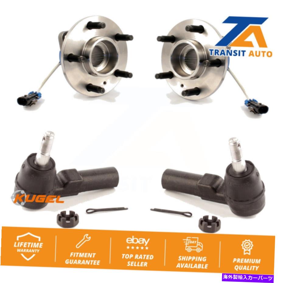 Wheel Hub Bearing ビュイックキャデラックレサブレデビルルツェルン用のフロントホイールベアリングとタイロッドエンドキット Front Wheel Bearing & Tie Rod End Kit For Buick Cadillac LeSabre DeVille Lucerne【並行輸入品】