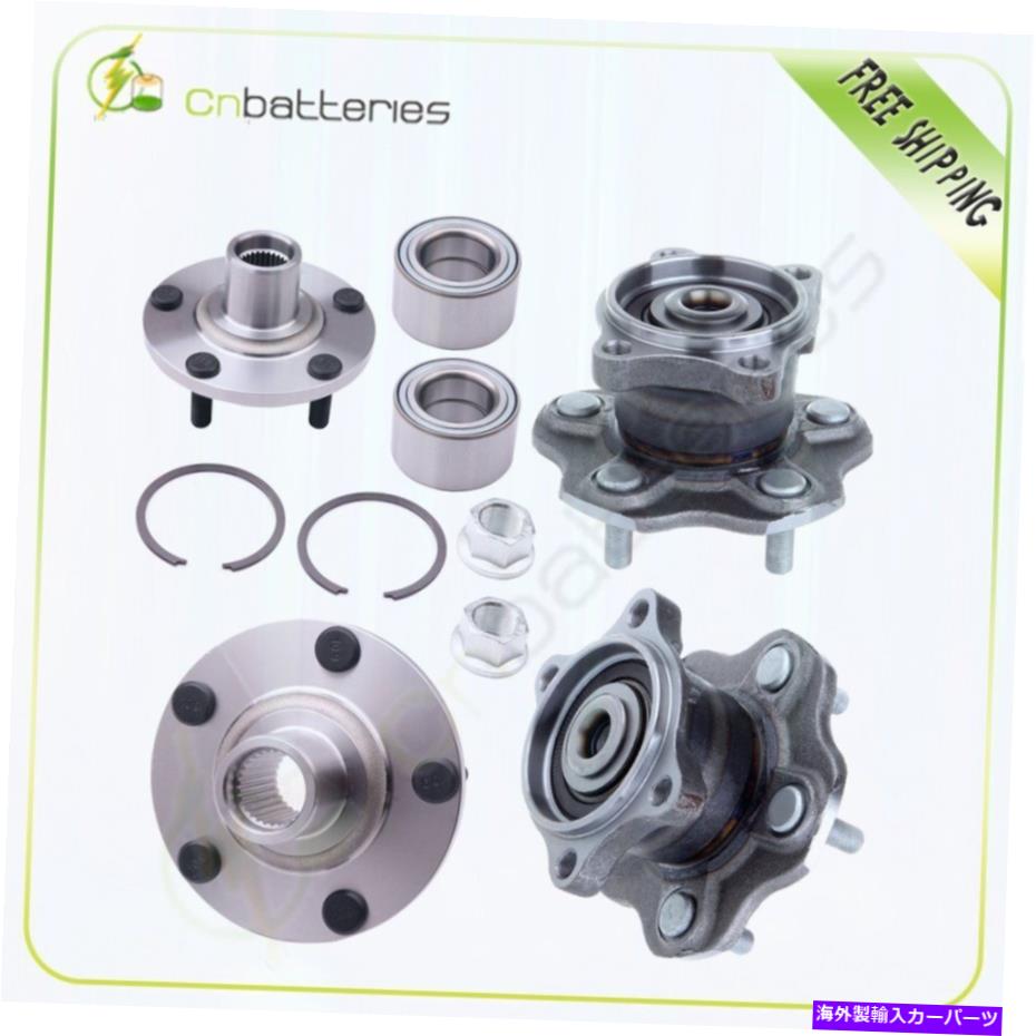 Wheel Hub Bearing 日産アルティマ2002 2003-2006ホイールベアリング2フロント + 2左の左側 Fits Nissan Altima 2002 2003-2006 Wheel Bearing 2 Front + 2 Rear Left Right Side【並行輸入品】