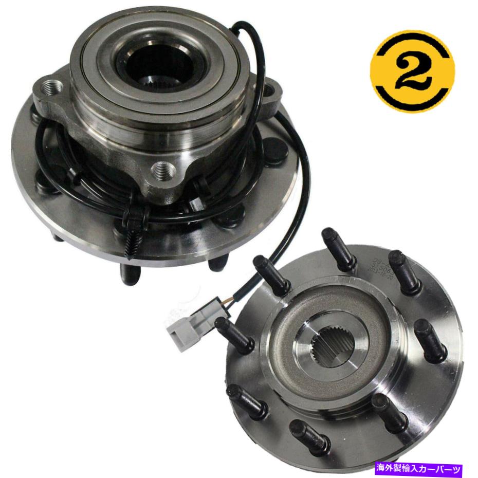 Wheel Hub Bearing 2000-2002ダッジRAM 2500 RAM 3500 4WD T1の2PCフロントホールハブベアリングアセンブリ 2PC Front Wheel Hub Bearing assy For 2000-2002 Dodge RAM 2500 RAM 3500 4WD T1【並行輸入品】