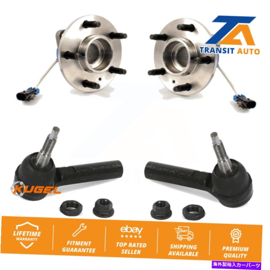 Wheel Hub Bearing パフォーマンスパッケージなしのビュイックアリュール用のフロントホイールベアリングタイロッドエンドキット Front Wheel Bearing Tie Rod End Kit For Buick Allure Without Performance Package【並行輸入品】