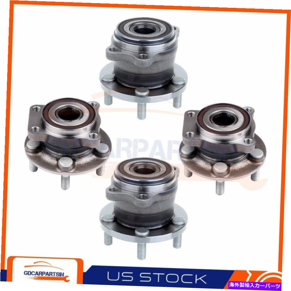 Wheel Hub Bearing スバルのアウトバック2005-2009 2フロント + 2後輪ハブベアリング左側 For Subaru Outback 2005-2009 2 Front + 2 Rear Wheel Hub Bearing Left Right Side【並行輸入品】
