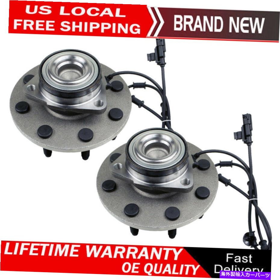 Wheel Hub Bearing 2006年から2008年のダッジRAM 2500 3500 2WDの2xフロントホイールベアリングとハブアセンブリ 2x Front Wheel Bearing and Hub Assembly for 2006 - 2008 Dodge Ram 2500 3500 2WD【並行輸入品】