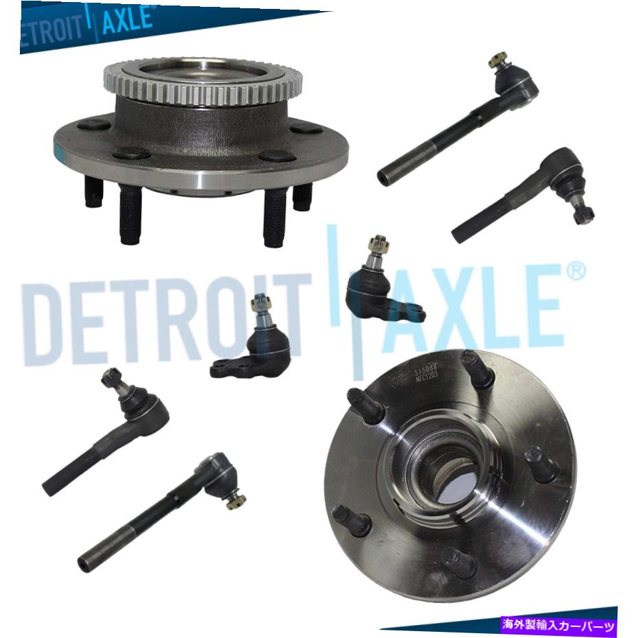 Wheel Hub Bearing 2WD 8PCフロントホイールベアリングハブボールジョイント2000 2001 Dodge Ram 1500のティエロッド 2WD 8pc Front Wheel Bearing Hub Ball Joints Tierods for 2000 2001 Dodge Ram 1500【並行輸入品】