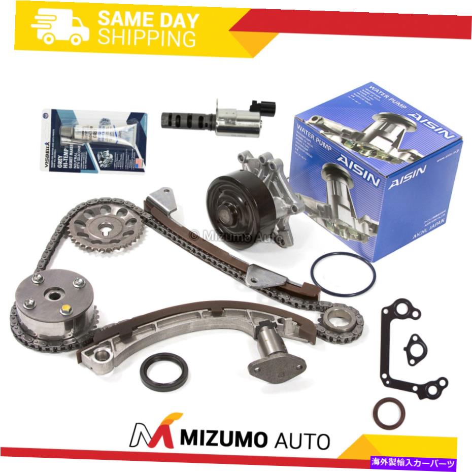 Water Pump タイミングチェーンキットVVTギアソレノイドアイシンウォーターポンプフィットトヨタポンティアック1zzfe Timing Chain Kit VVT Gear Solenoid AISIN Water Pump Fit Toyota Pontiac 1ZZFE【並行輸入品】