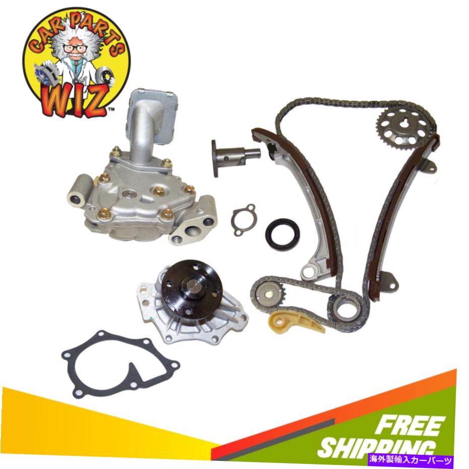 Water Pump タイミングチェーンキットカバーガスケットウォーターオイルポンプフィット02-08トヨタ2.4L DOHC 2AZFE Timing Chain Kit Cover Gasket Water Oil Pump Fits 02-08 Toyota 2.4L DOHC 2AZFE【並行輸入品】