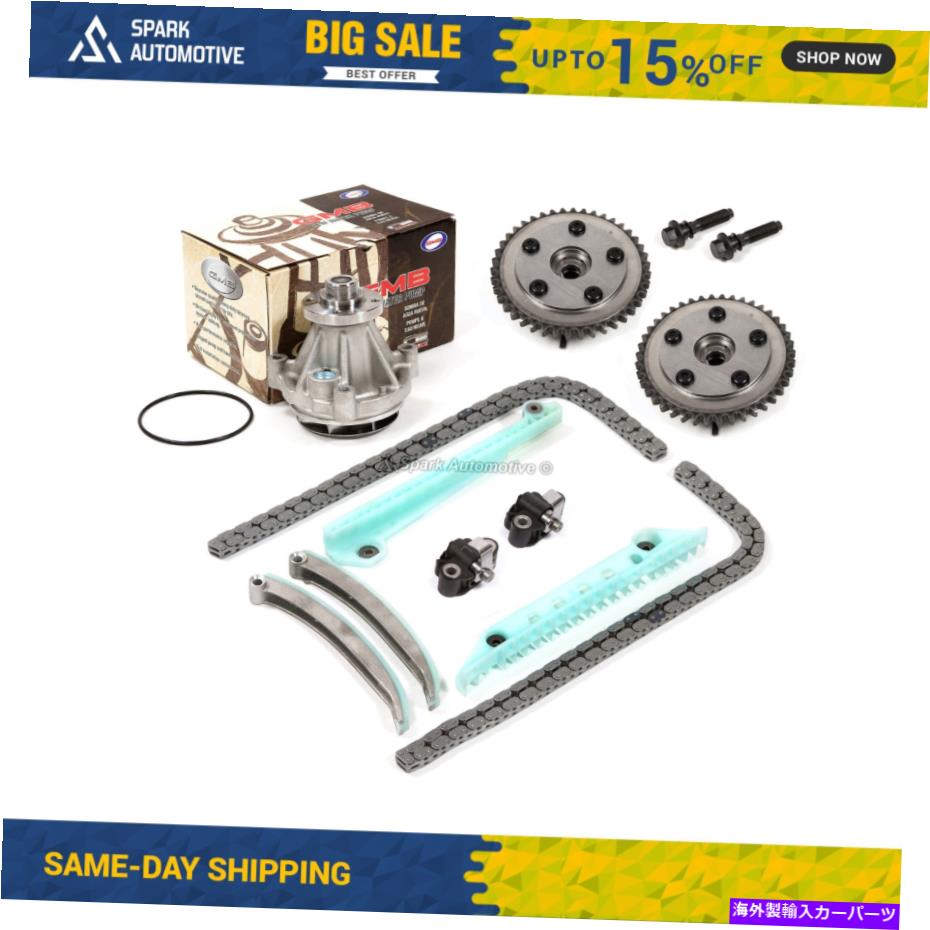 Water Pump タイミングチェーンキットカムフェイザーウォーターポンプフィット06-10フォードエクスプローラーF150 4.6トリトン Timing Chain Kit Cam Phaser Water Pump Fit 06-10 Ford Explorer F150 4.6 TRITON【並行輸入品】