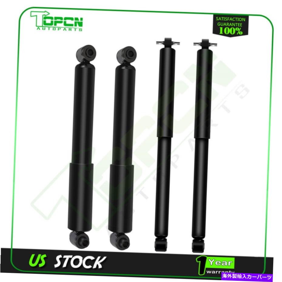 Strut Mount 1988年から1999年のGMC K2500/ K1500の4つのショックストラットのフロント＆リアセット Front & Rear Full Set Of 4 Shocks Struts For 1988-1999 GMC K2500/ K1500【並行輸入品】