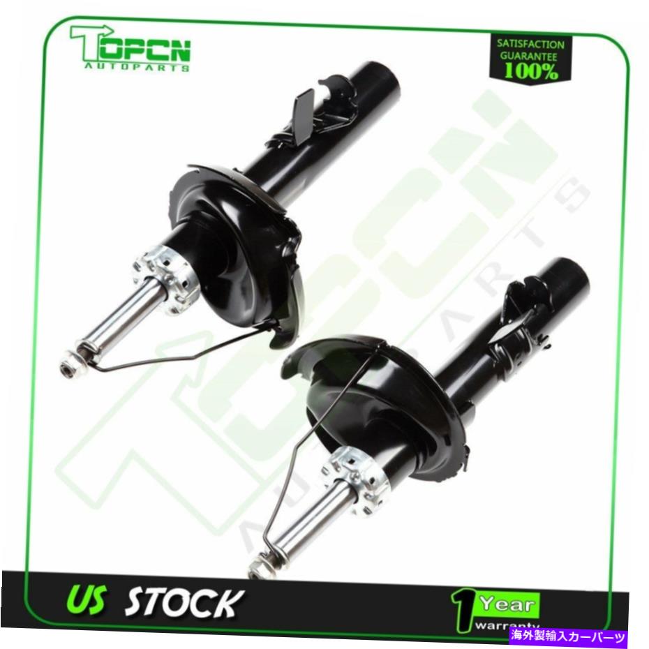 Strut Mount 2012-2013フォードフォーカスフロント左+右サスペンションストラットショックアブソーバーペア For 2012-2013 Ford Focus Front Left+Right Suspension Struts Shocks Absorber Pair【並行輸入品】