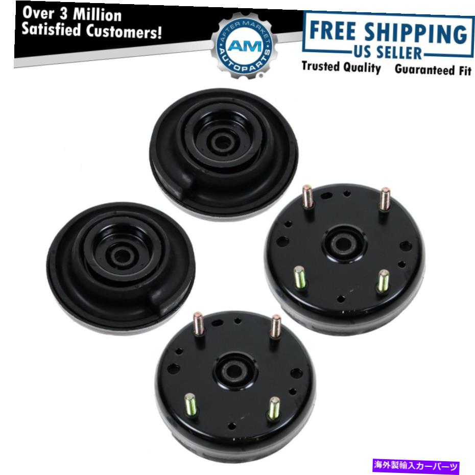 Strut Mount 4つのアッパーストラットショックマウントキットプレートのセットサンダーバードLS Xタイプ用クッション Set of 4 Upper Strut Shock Mount Kits Plates Cushions For Thunderbird LS X-Type【並行輸入品】