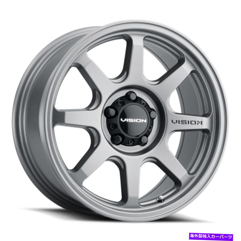 ホイール　４本セット 17x8サテングレーホイールビジョン351フロー5x120 30（4のセット）76.1 17x8 Satin Grey Wheels Vision 351 Flow 5x120 30 (Set of 4) 76.1【並行輸入品】｜Us Custom Parts Shop USDM