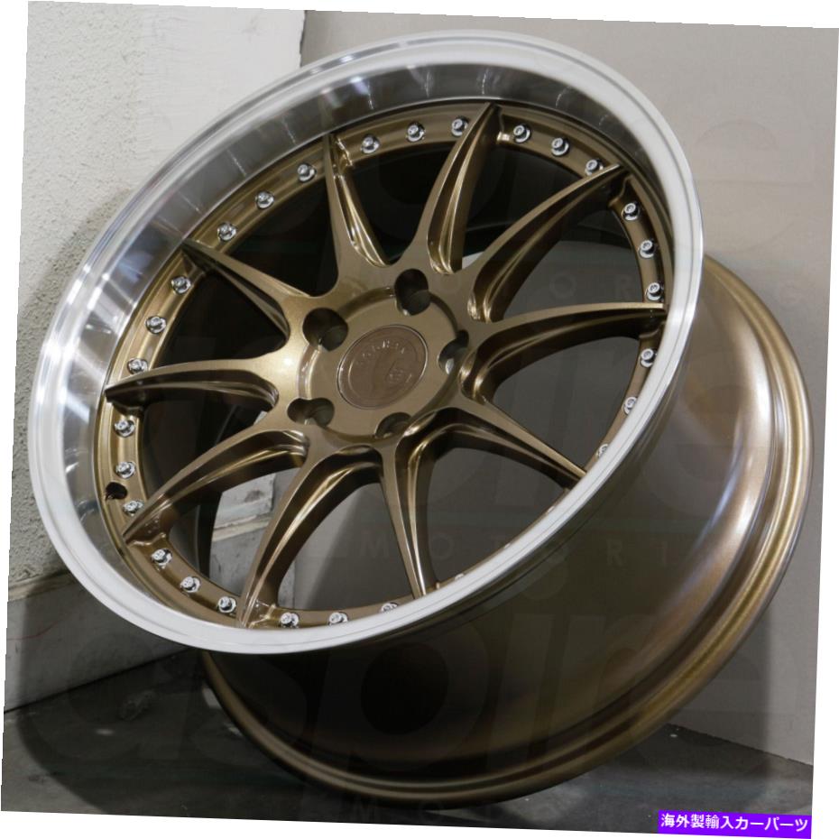 ホイール　４本セット 18x9.5ブロンズホイールaodhan DS07 DS7 5x114.3 30（4のセット）73.1 18x9.5 Bronze Wheels Aodhan DS07 DS7 5x114.3 30 (Set of 4) 73.1【並行輸入品】